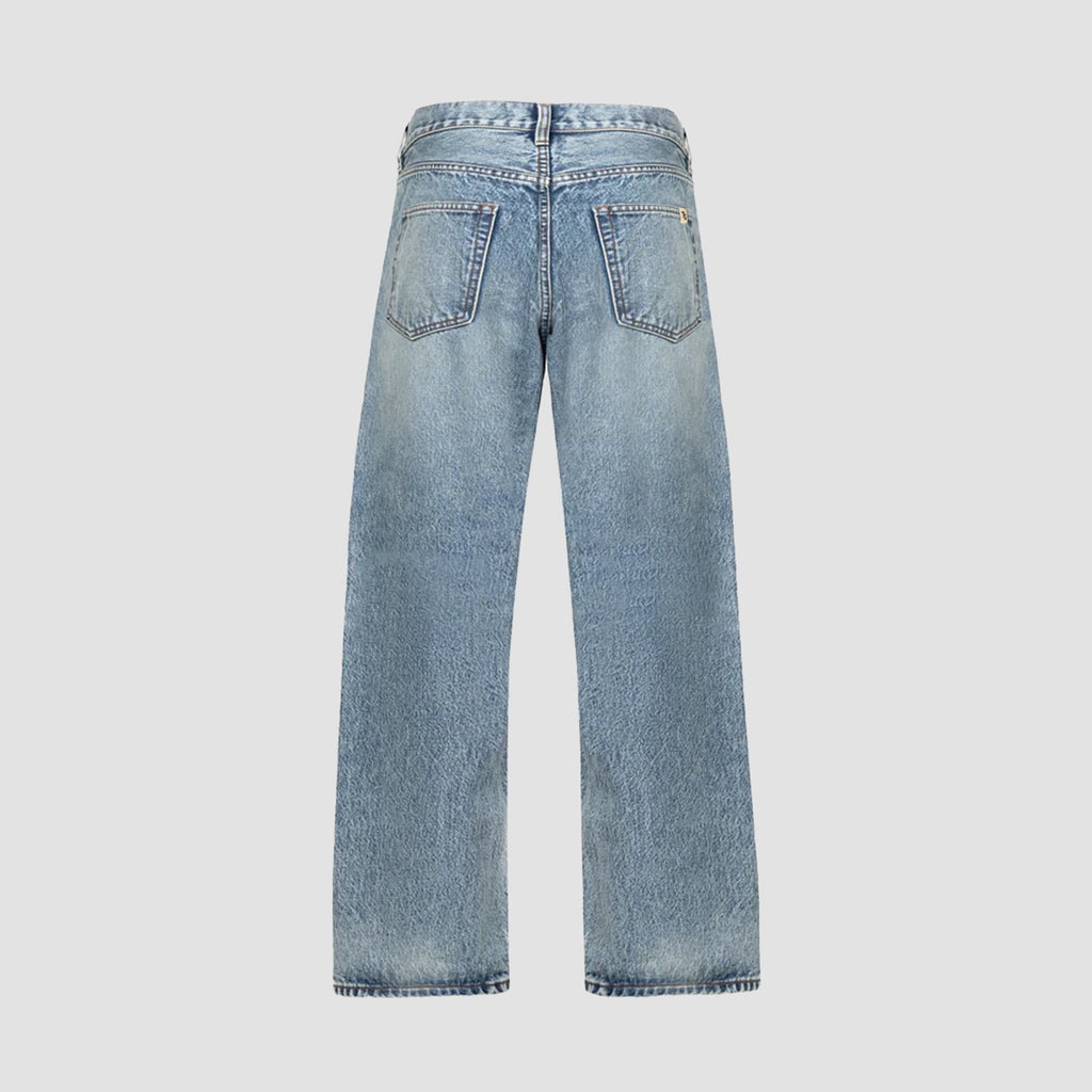Essential baggy denim mid blue