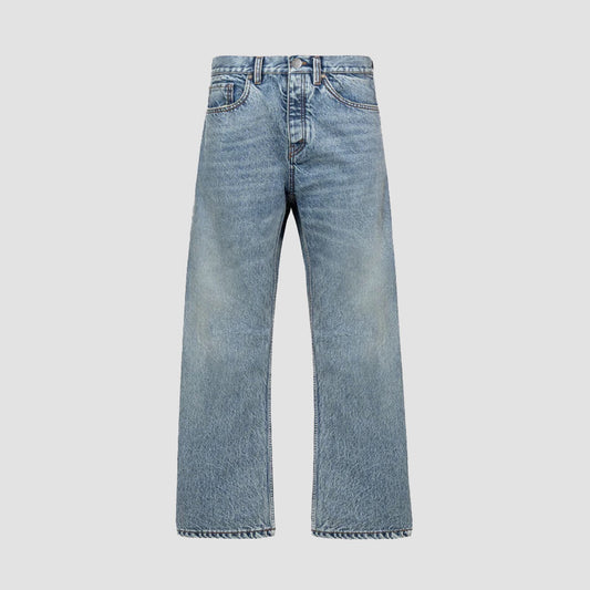 Essential baggy denim mid blue